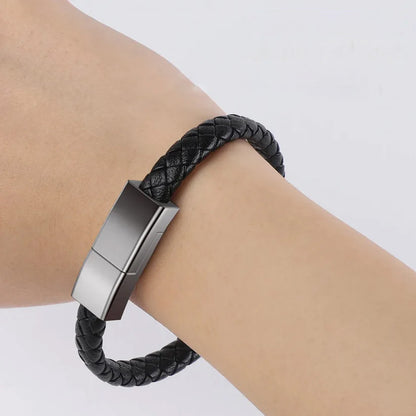 X-Band Charge: Stylish Bracelet USB Charging Cable