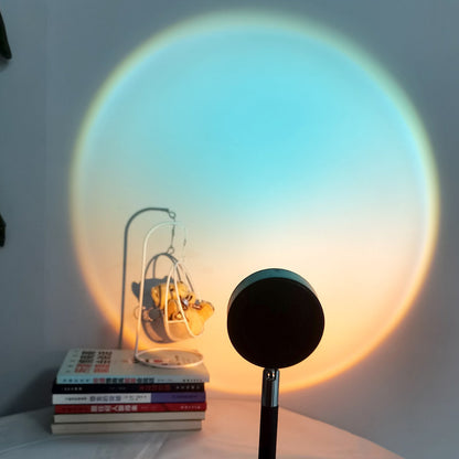 LED Sunset Projector Light – 16 Colors & 360° Rotation