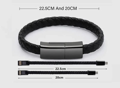 X-Band Charge: Stylish Bracelet USB Charging Cable